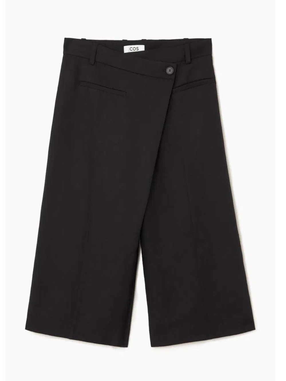 COS WRAP-FRONT CULOTTES, Size: 10, Color: Black, Worn Once